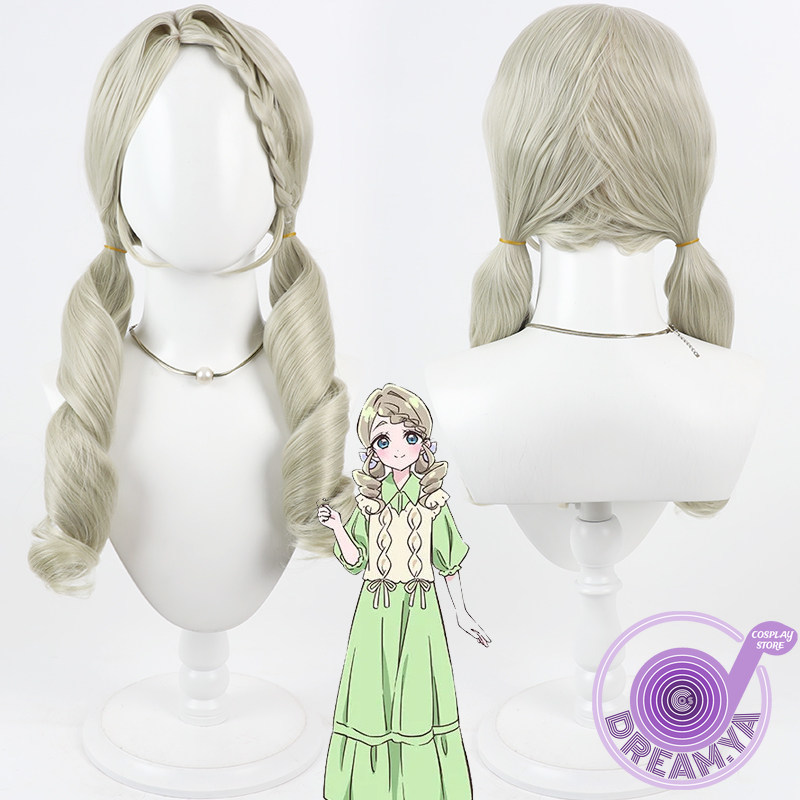 Anime Cosplay Wig Heat Resistant - Peruca Kurusu Eriza Cosplay Verde Claro