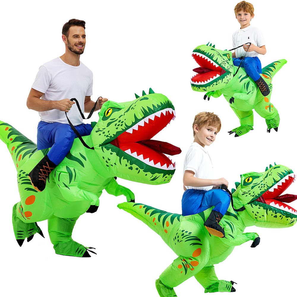 Inflatable Dinosaur Costume Adult - Fantasia Inflável de Dinossauro para Crianças/Adultos,