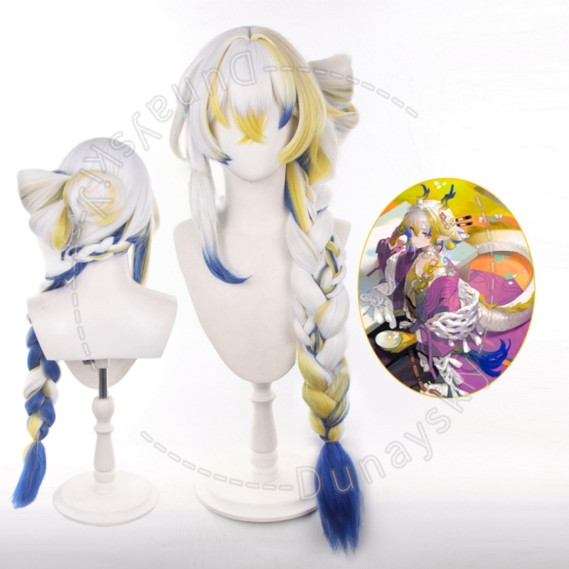 Anime Cosplay Wig Heat Resistant - Peruca Cosplay Arknights Shu Edição Limitada