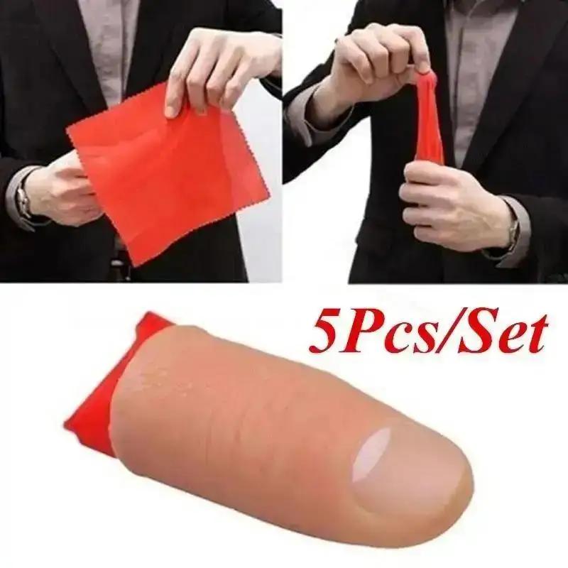 Thumb Tip Magic Trick Set - 5 pçs/set quente falso macio polegar