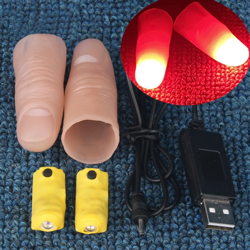 Thumb Tip Magic Trick Set - Conjunto de par de luz profissional