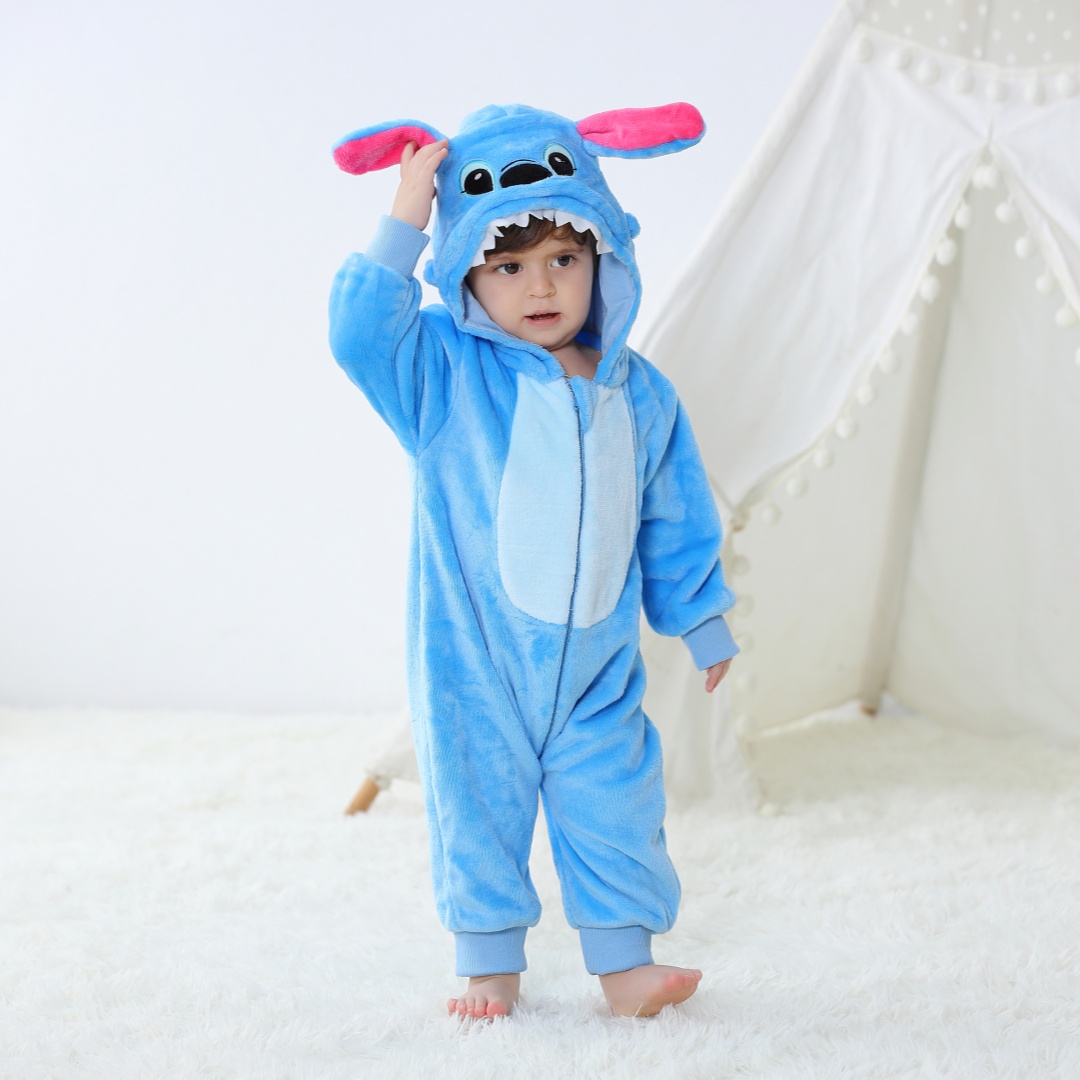 Spiderman Jumpsuit Kids - Bebê kigurumi ponto dos desenhos animados