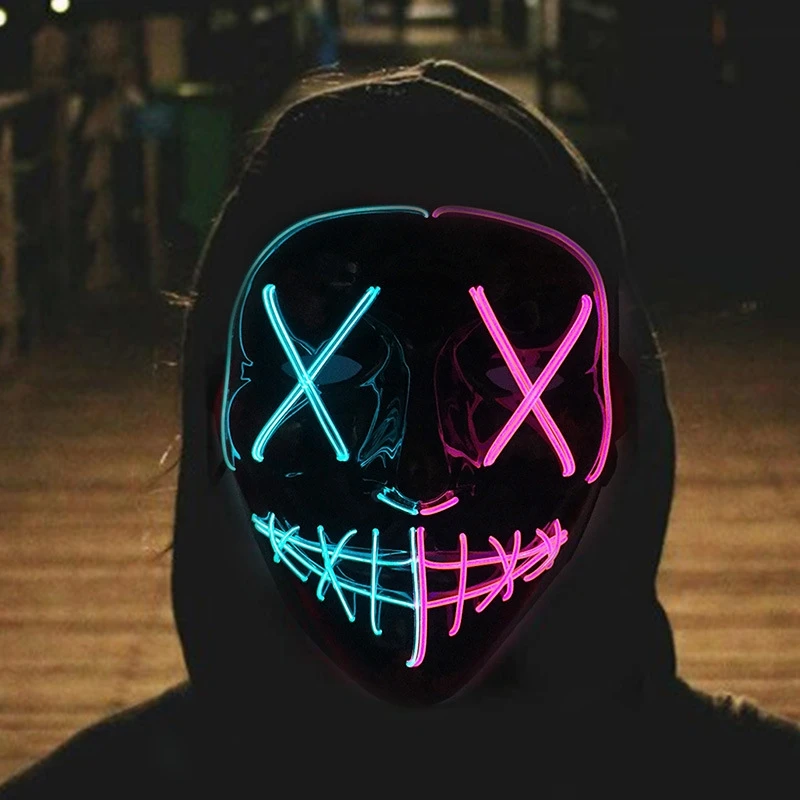Led Purge Mask Halloween - Venda quente halloween brilhante assustador máscara