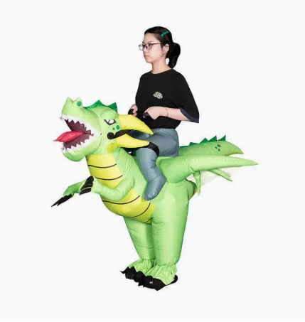 Inflatable Dinosaur Costume Adult - 1 peça de Fantasia Inflável de