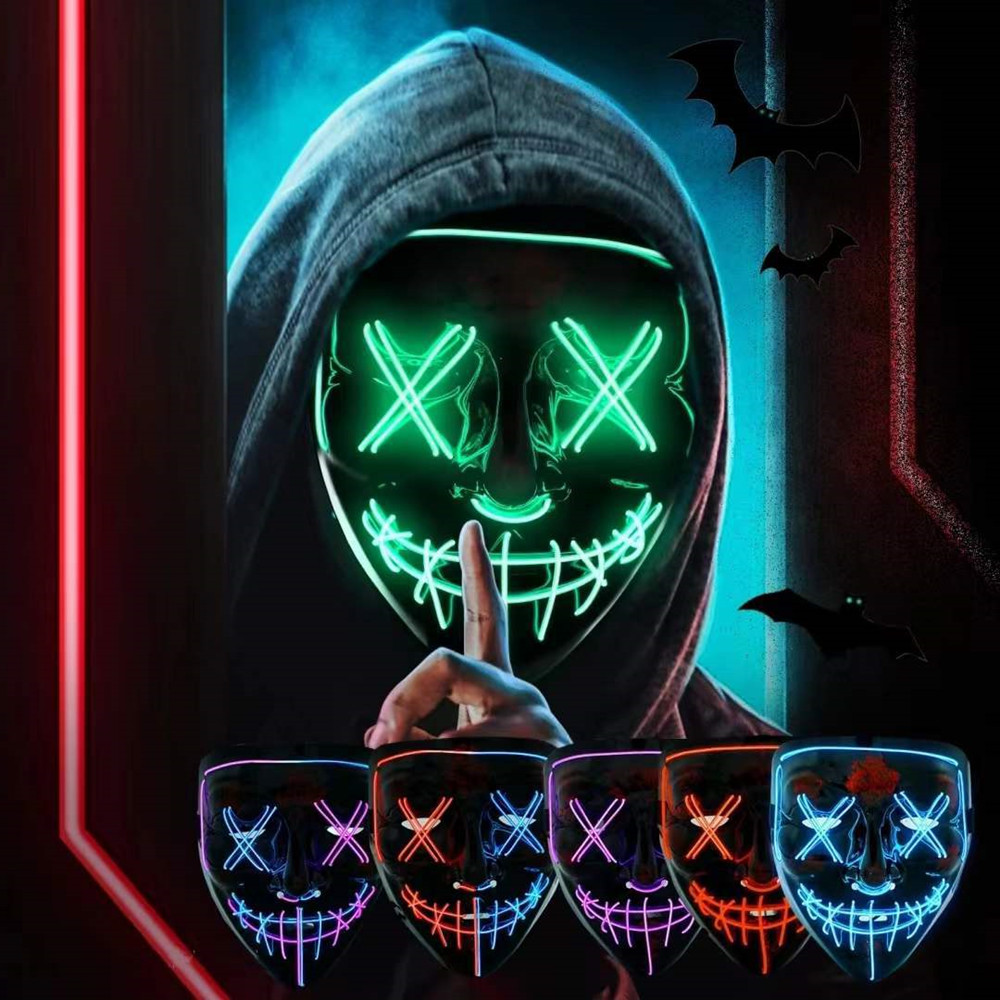 Led Purge Mask Halloween - Máscaras de halloween para homens mulheres