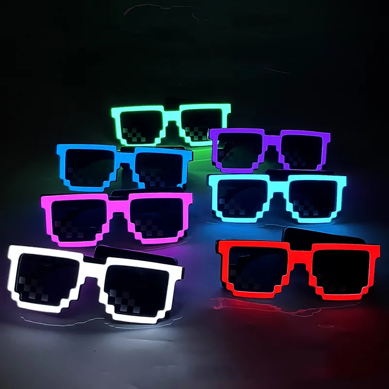 Glow In The Dark Party Glasses - Óculos de sol com led sem