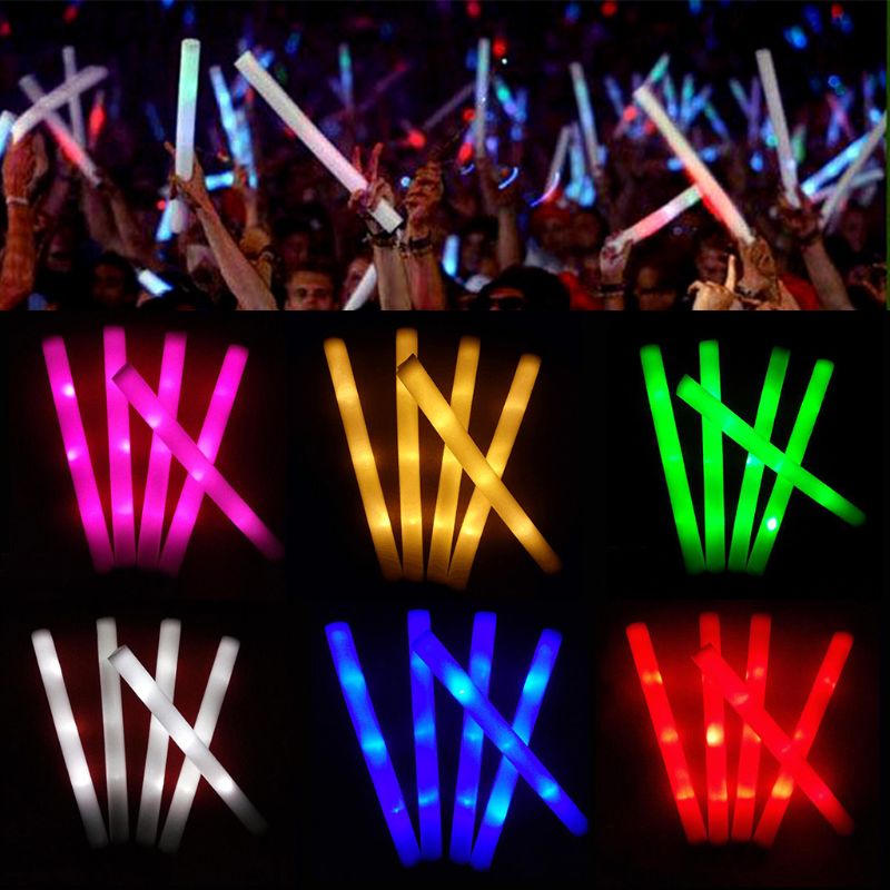 Flashing Led Foam Sticks Party - O brilho da barra da espuma