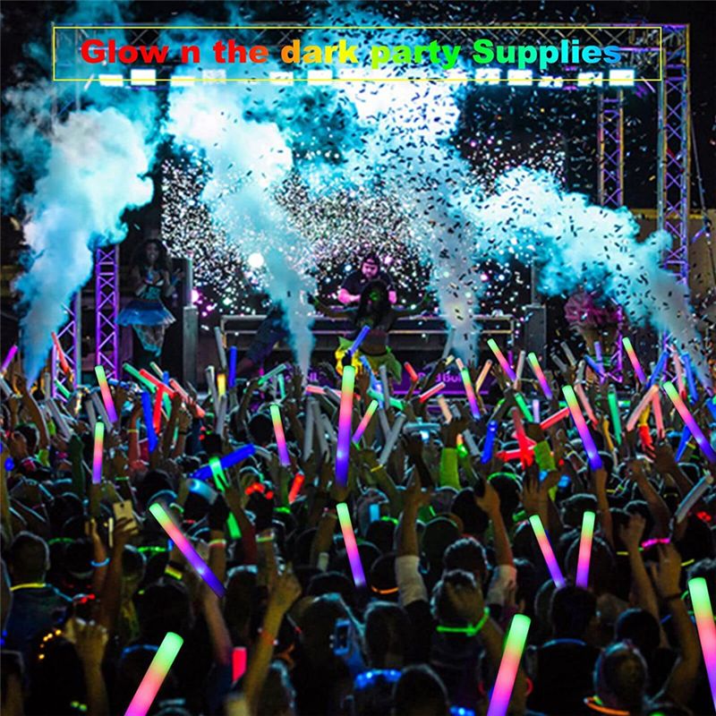 Flashing Led Foam Sticks Party - Varas brilhantes a75k em massa, bastões