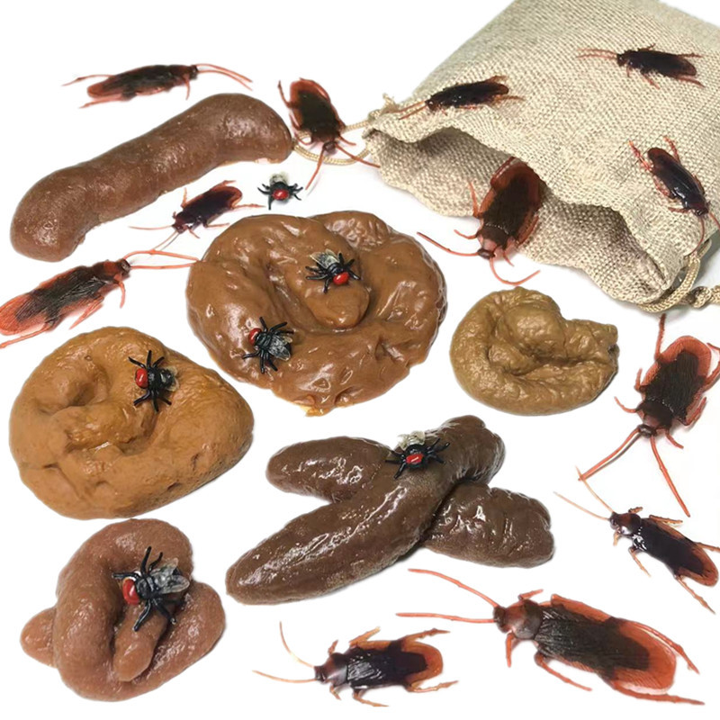 Fake Poop Gag Gift - 6/24 pçs macio falso cocô fezes
