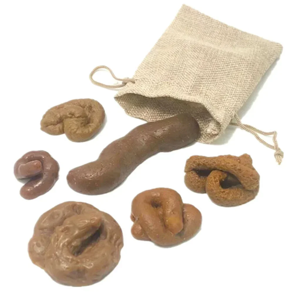 Fake Poop Gag Gift - 6 pçs realista falso cão cocô
