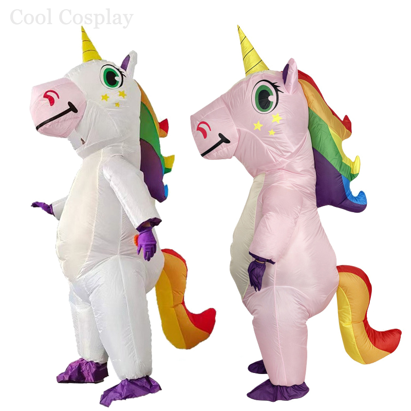 Inflatable Dinosaur Costume Adult - Fantasia Inflável de Unicórnio, Dinossauro e