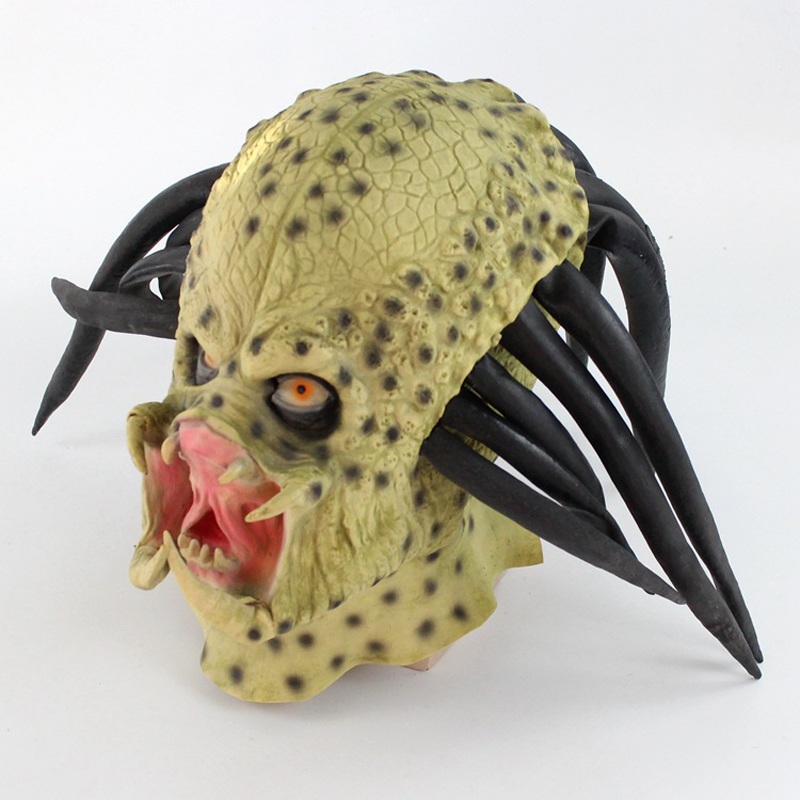 Latex Alien Mask Realistic - Máscara de Cabeça de Predador em