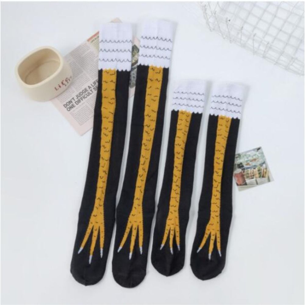 Funny Chicken Leg Socks - Novidade Algodão Chicken Feet Socks, Chicken