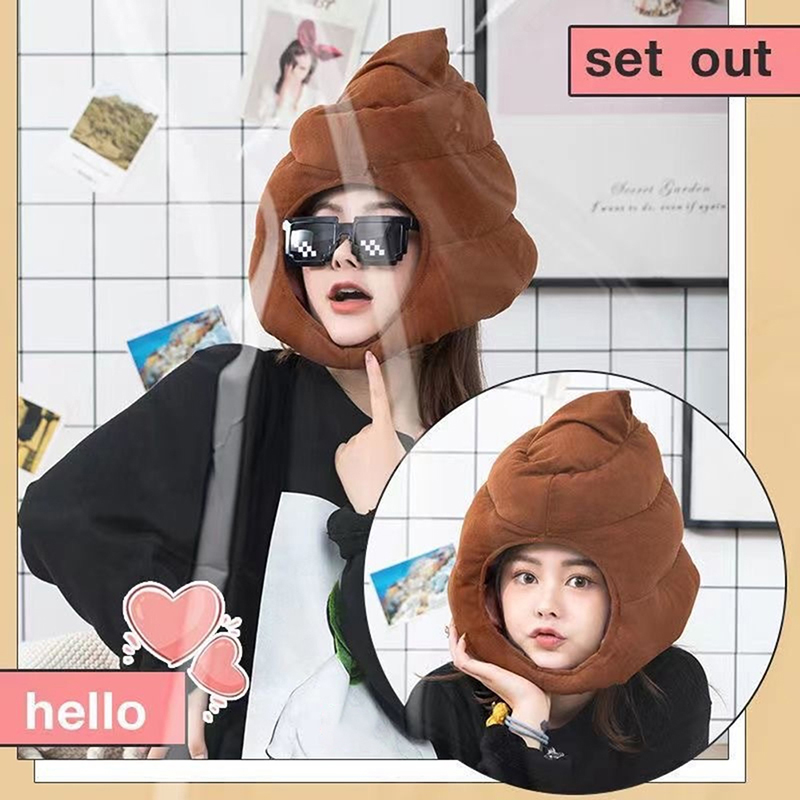 Fake Poop Gag Gift - Criativo bonito forma de merda chapéu