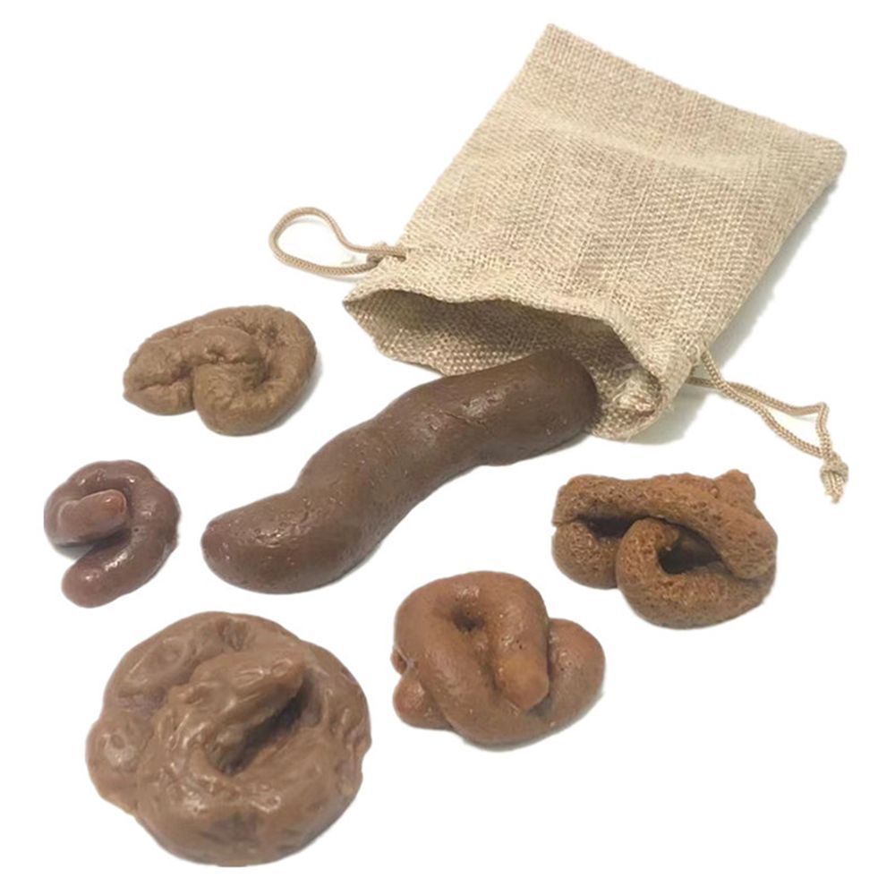 Fake Poop Gag Gift - 6 peças turd complicado tolo feriado