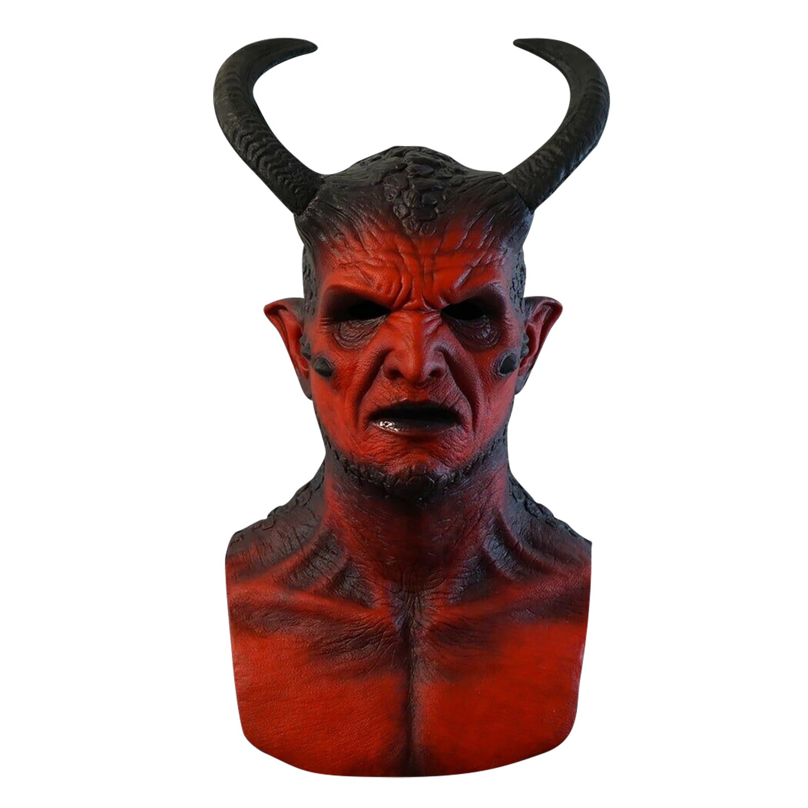 Prank Toys - Kari-Demon Latex Devil Mask, Brincadeira Realista