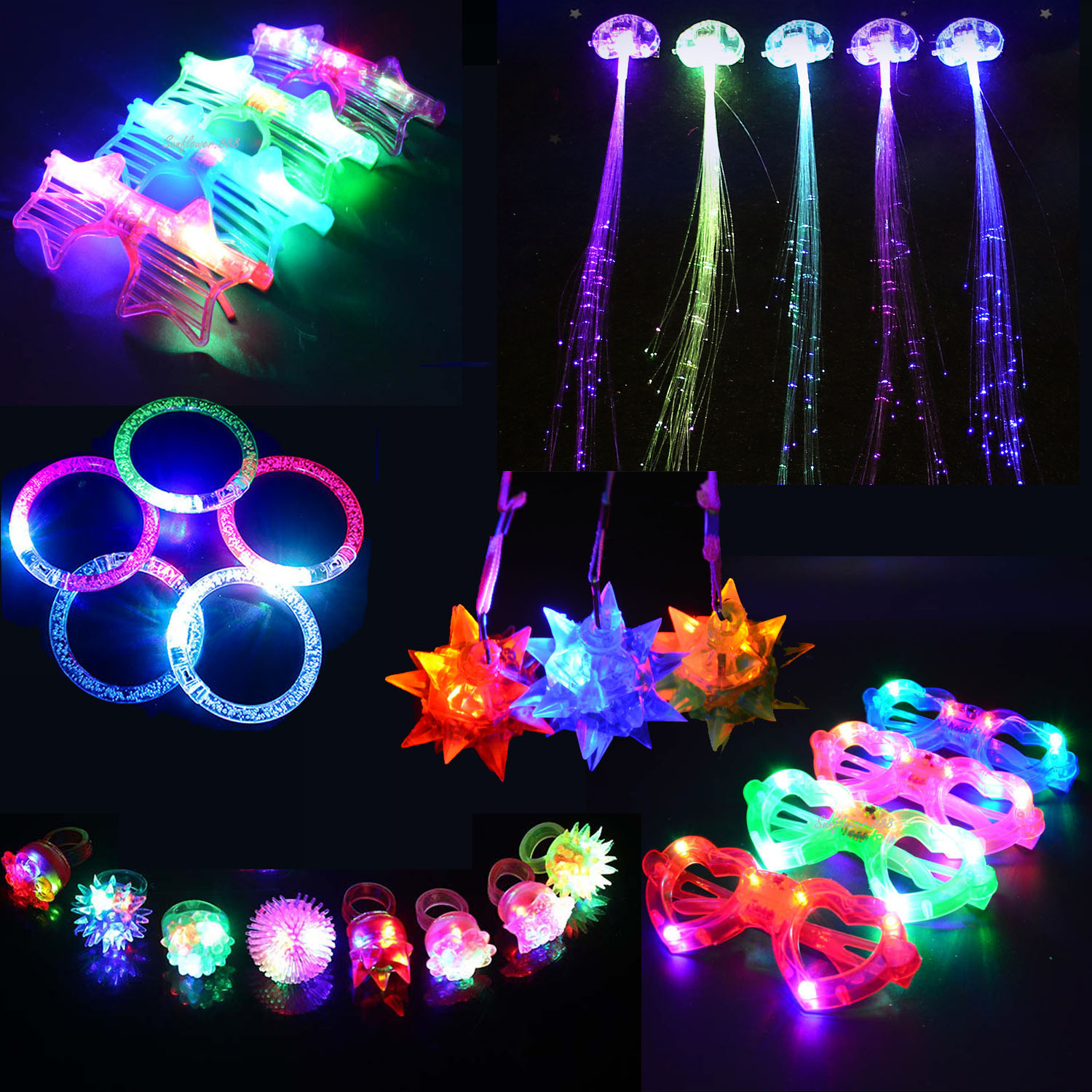 Glow In The Dark Party Glasses - Glow Party Favor Toy Set para