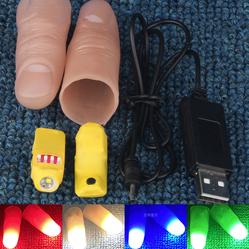 Thumb Tip Magic Trick Set - Conjunto de par de luz profissional