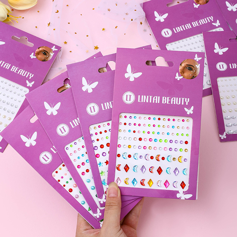 Party Supplies - Adesivos de Pedras para o Rosto