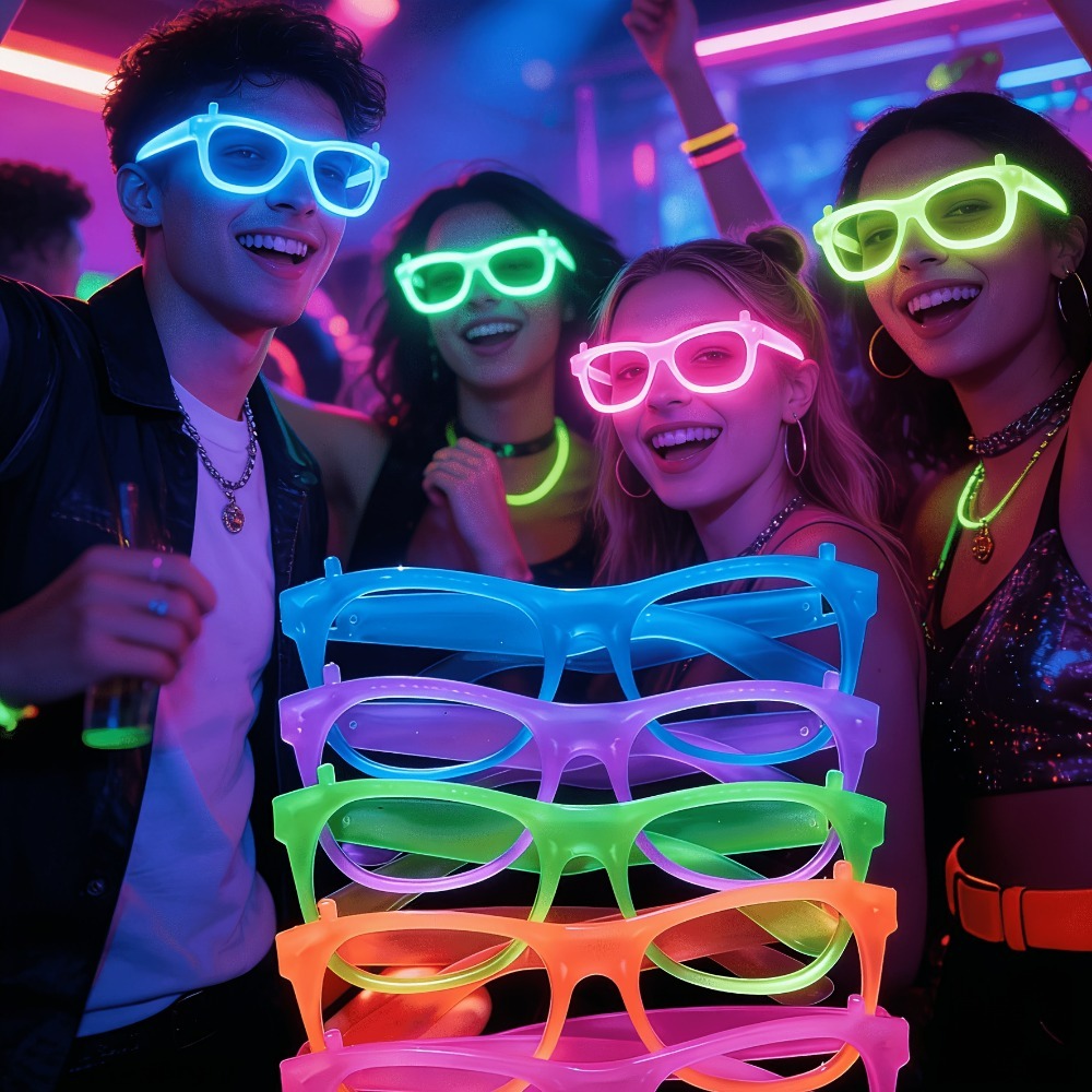 Glow In The Dark Party Glasses - Óculos que brilham no escuro com