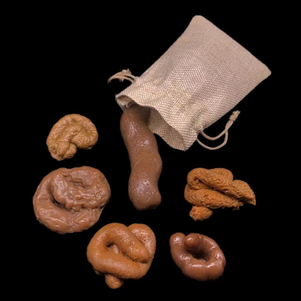 Fake Poop Gag Gift - 6 Peças de Brinquedos de Pegadinha