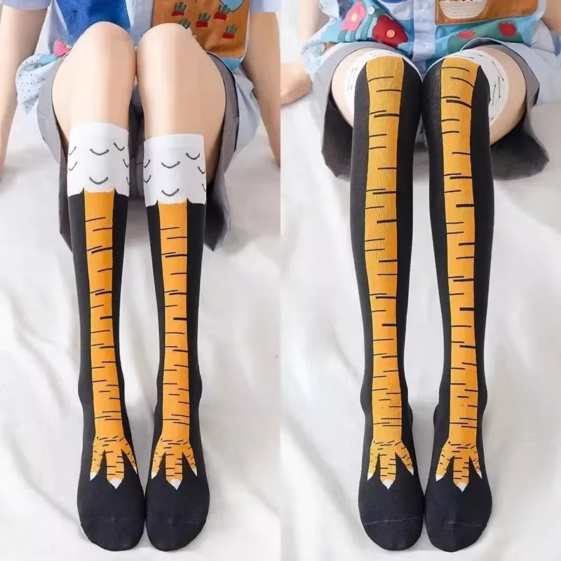 Funny Chicken Leg Socks - Engraçado perna de frango meia sobre