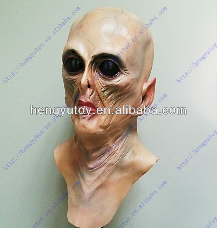 Latex Alien Mask Realistic - Máscara alienígena de luxo realista látex