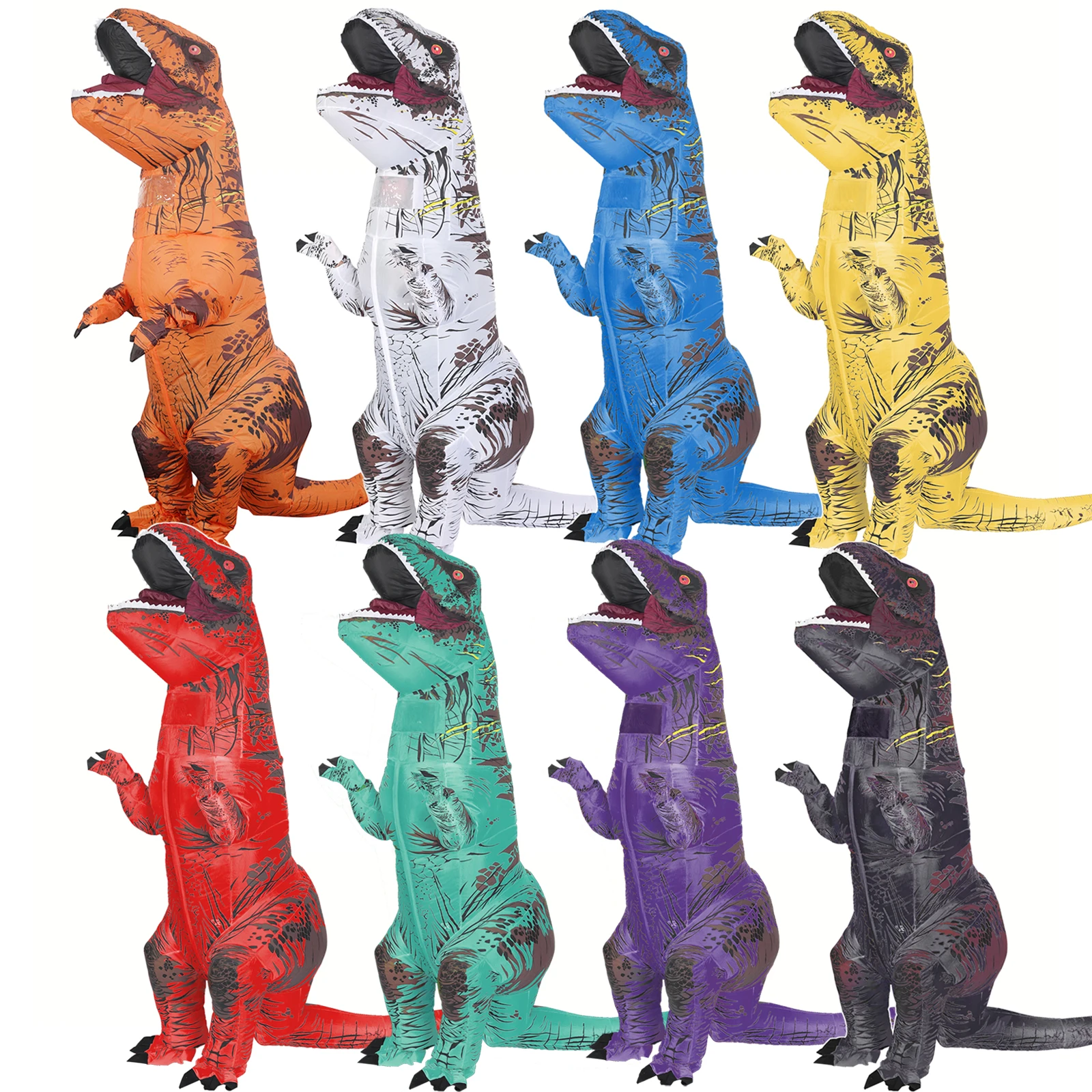 Inflatable Dinosaur Costume Adult - Tiranossauro inflável dinossauro traje t-rex para