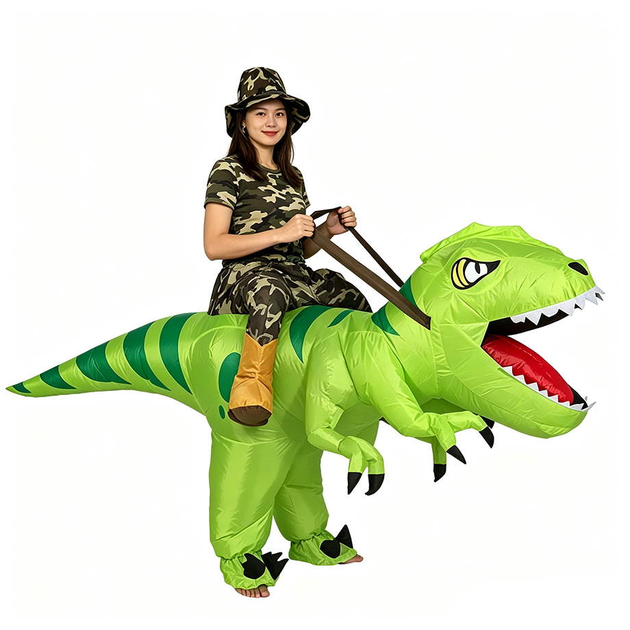 Inflatable Dinosaur Costume Adult - Fantasia Inflável de Dinossauro T-Rex para